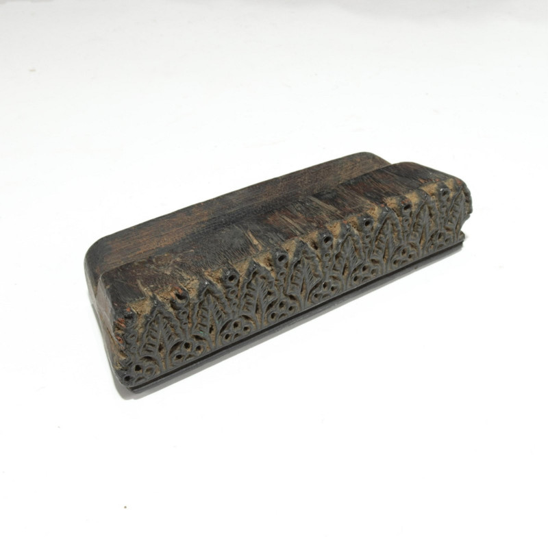 3 Wooden Indian Printing Blocks & Temple Carving
