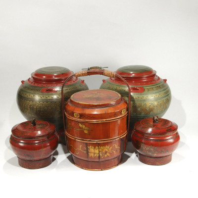 Image for Lot Southeast Asia/Burmese Decorative Lacquerware