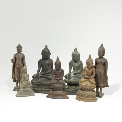 Image for Lot Collection Of Cast Buddhas