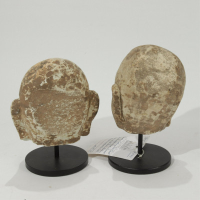Two 16Th Century Style Burmese Stone Heads