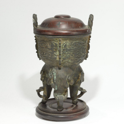 Image for Lot Chinese Archaistic Bronze Ding