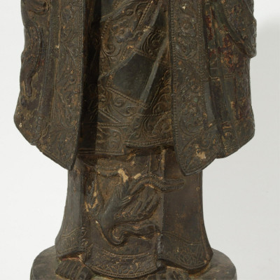16th C. Inscribed Chinese Bronze Monk
