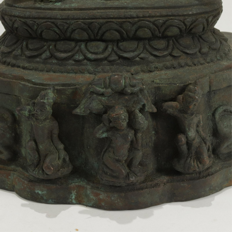 Nepalese Cast Bronze Sitting Buddha