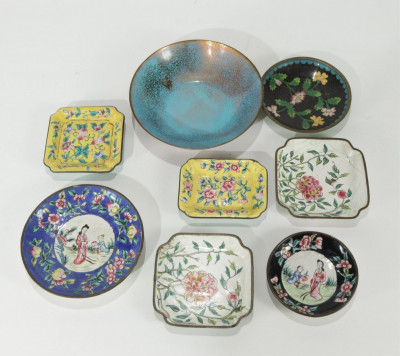 Image for Lot Collection Of Small Chinese Enamel Plates