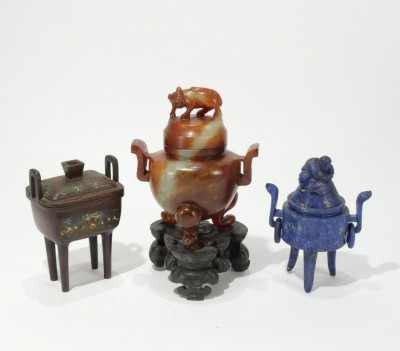 Image for Lot Grouping Of Three Chinese Lidded Vessels