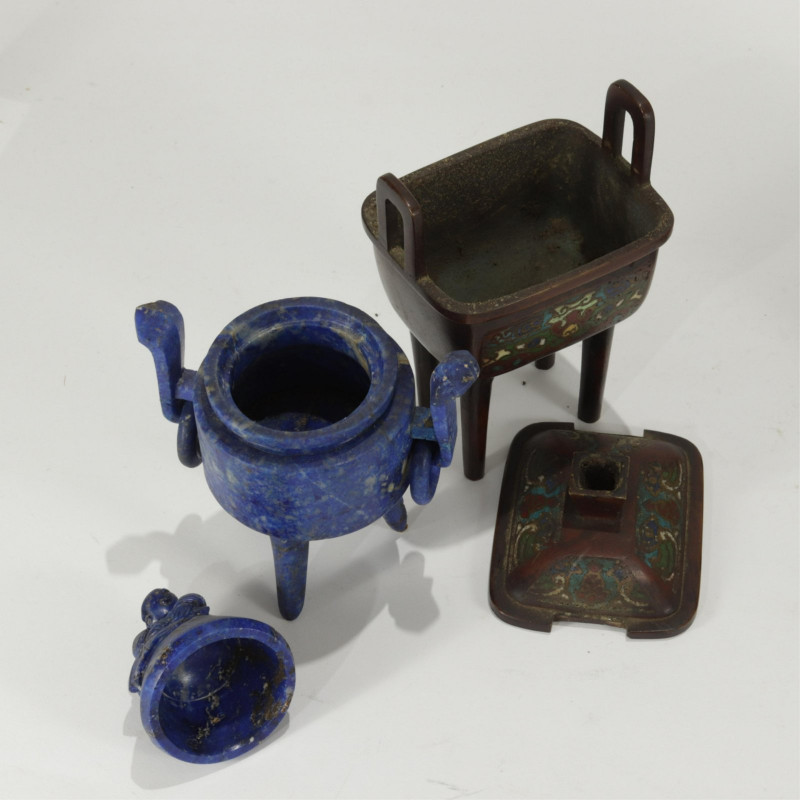 Grouping Of Three Chinese Lidded Vessels