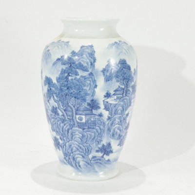 Image for Lot Large Chinese Studio Porcelain Vase