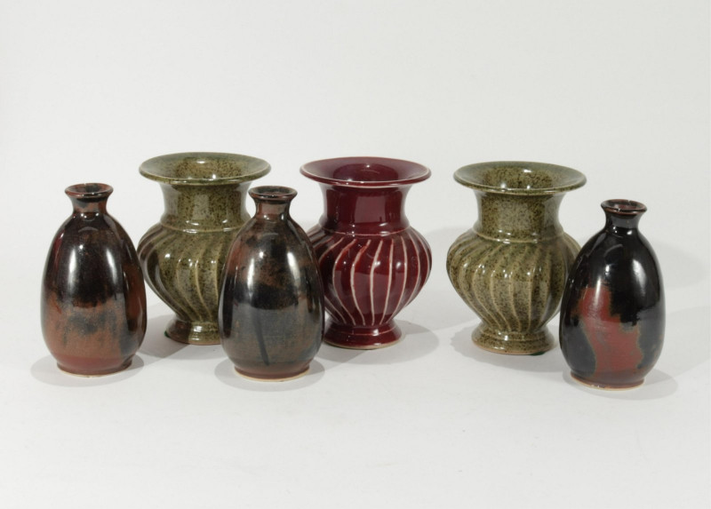 Collection Of Six 20th Century Ceramic Vases