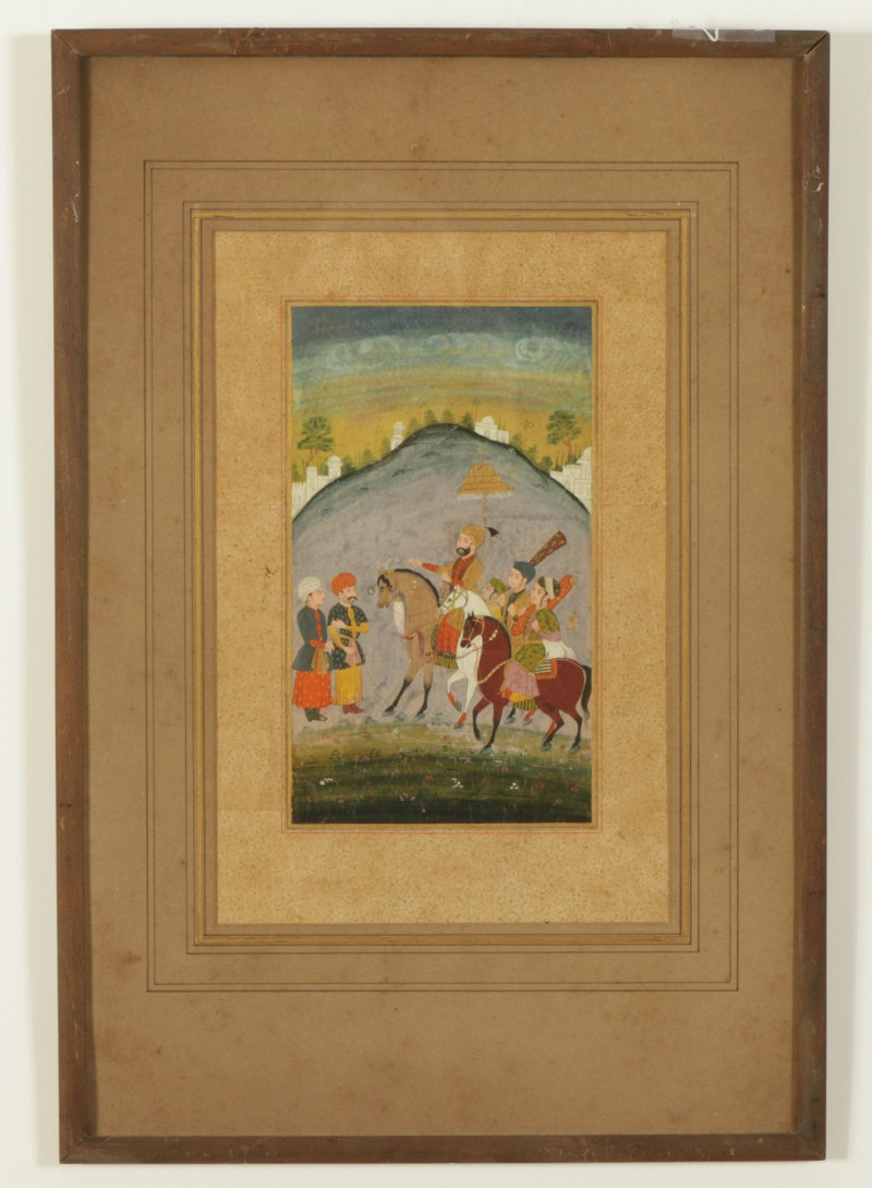 Two 19th C. Indo-Persian Watercolors