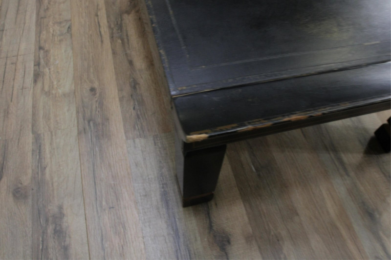Chinoiserie Decorated Black Painted Coffee Table