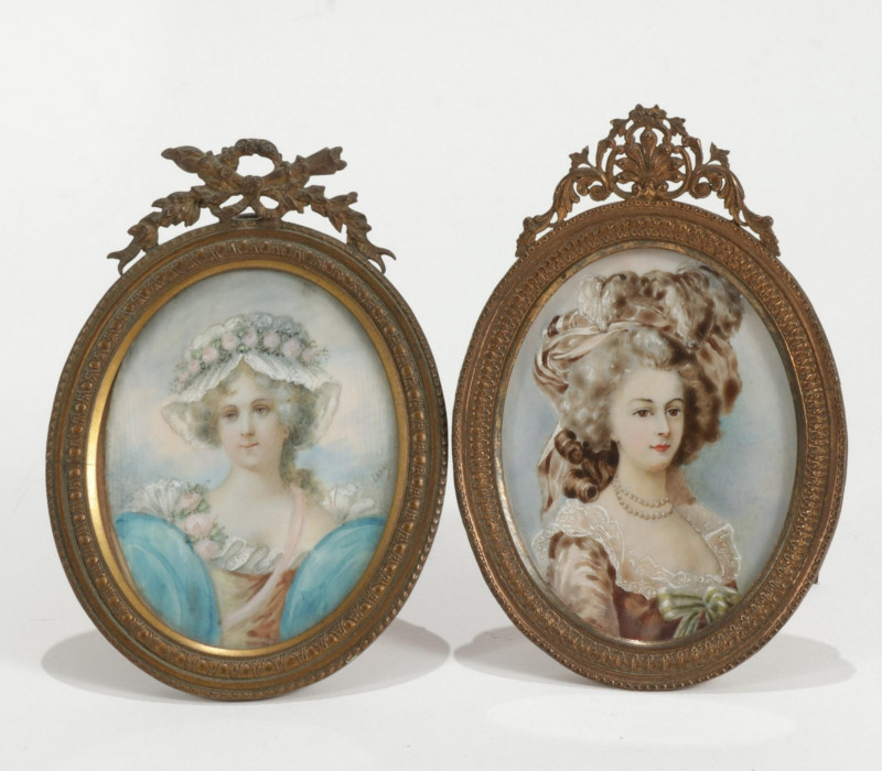 Two Miniature Paintings of Ladies