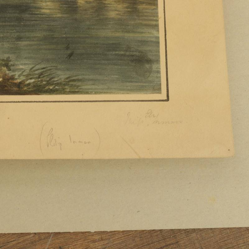 English Sch, Mountainous Landscape, signed Inman