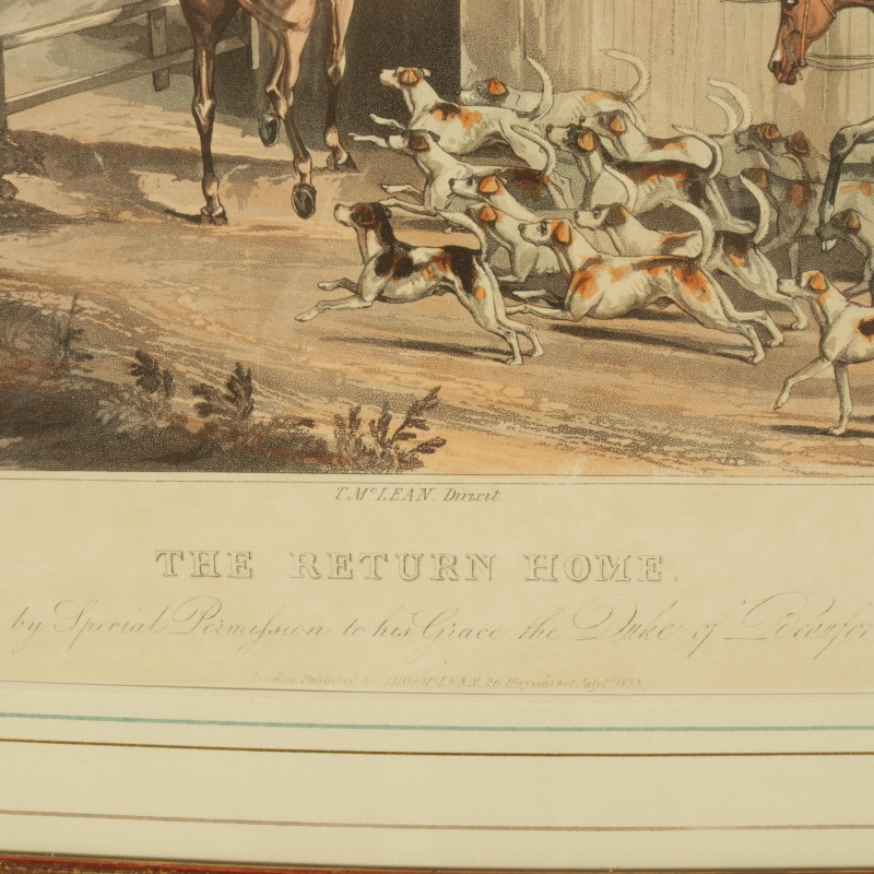 Aftr. W.P. Hodges, The Run - The Chase, aquatints