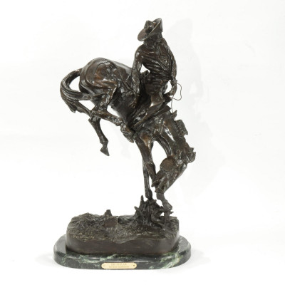Image for Lot After Frederic Remington Bronze 