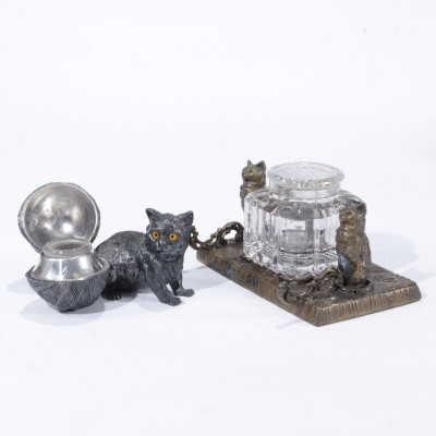 Collection of Various Metals & Bronze Cats