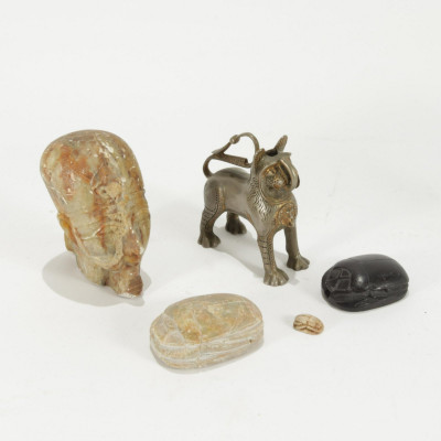 Image for Lot Group of Scarabs, Pharaoh, Persian Lion