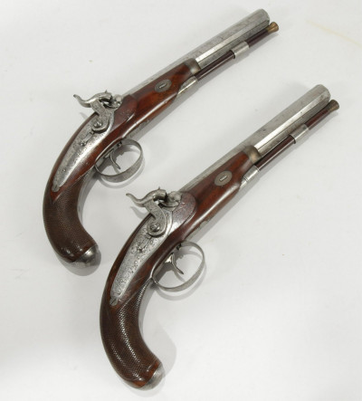 Cased Pistol Set English 1841 Gameson & Co