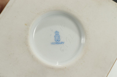 Pair Herend Porcelain Footed Bowls