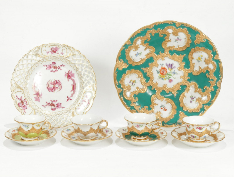 Mixed Group of Meissen Porcelain