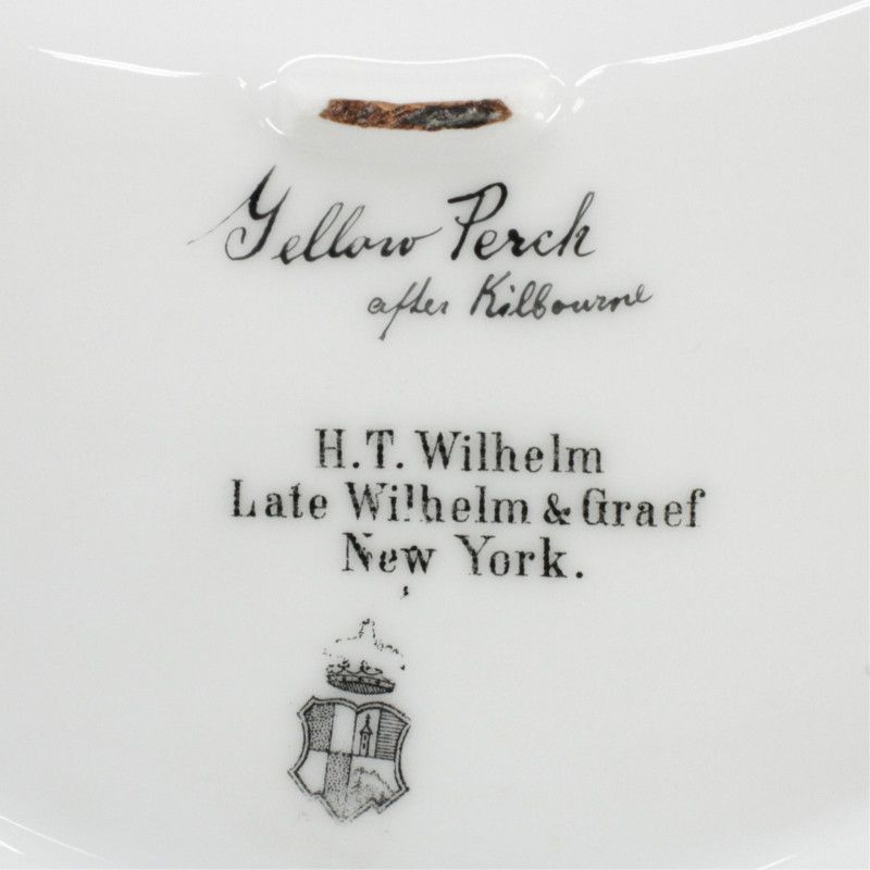 Wilhelm Graef Porcelain Fish Plates Signed
