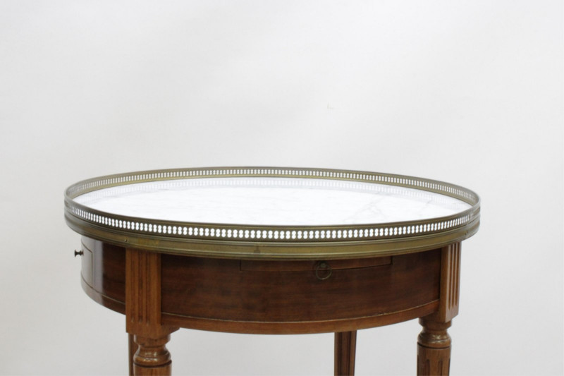 Marble Top Louis XVI Style Gueridon Table