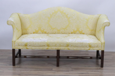 Image for Lot George III Style Mahogany Loveseat