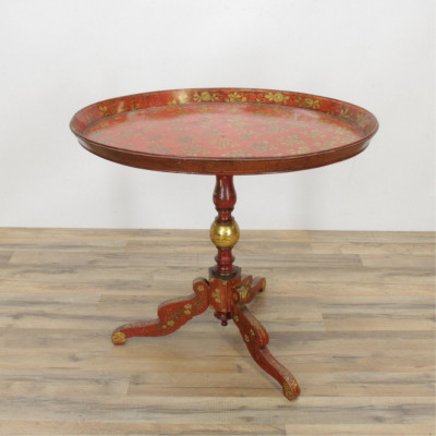 Chinoiserie Style Table; Monkey Mischief Mirror