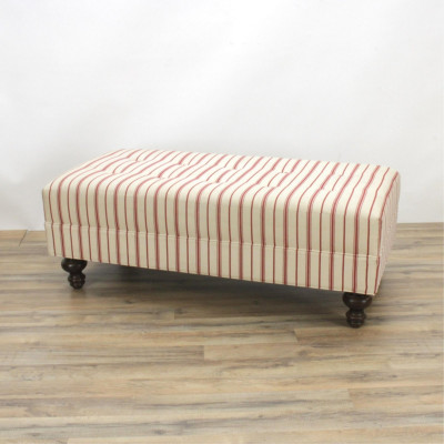 Image for Lot Rectangular Upholstered Ottoman Bench
