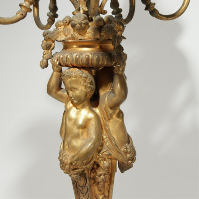 Louis XV Style 6-Light Candelabra & Sconces