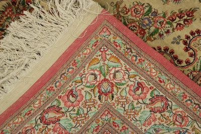 Iranian Qum Silk Rug