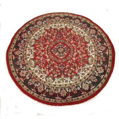 Image for Lot Round Sarouke Carpet 72" Diameter.