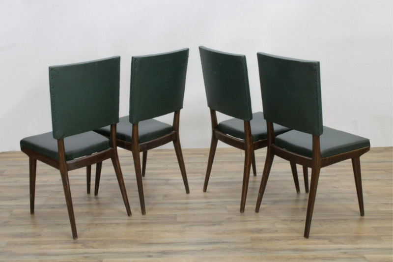 6 Mid Century Beechwood Chairs, Mobilia Eterno