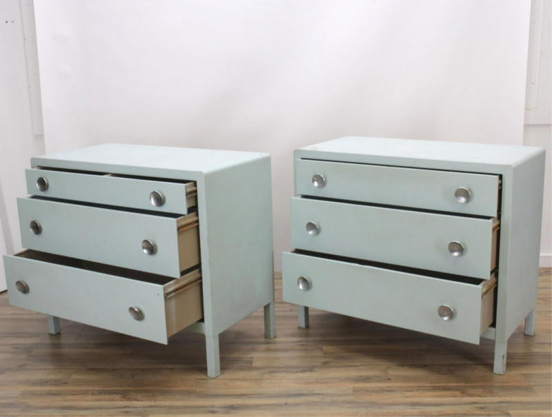Pair Norman Bel Geddes for Simmons Chests