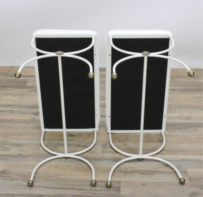 Pair Mid Century Jacques Adnet Benches