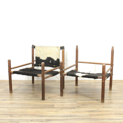 Image for Lot Pair of Arne Norell Rosewood 'Safari' Chairs