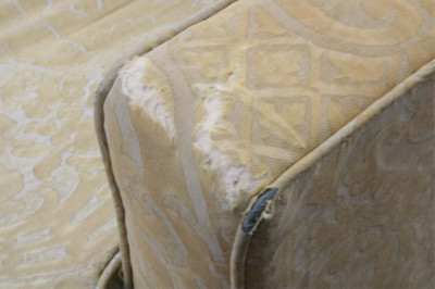 Mid Century Modern Sofa Fortuny Upholstery