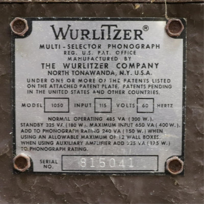 Wurlitzer Jukebox Model 61050
