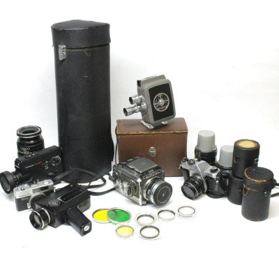 Image for Lot Asahi Pentax Telephoto Lens & Camera Equipment