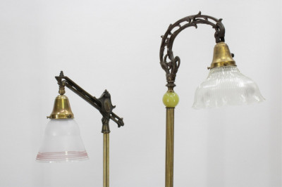 Victorian Aesthetic Style Bronze Floor Lamps