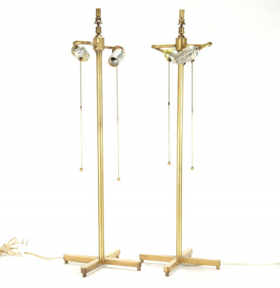 Tommi Parzinger Style Brass Table Lamps