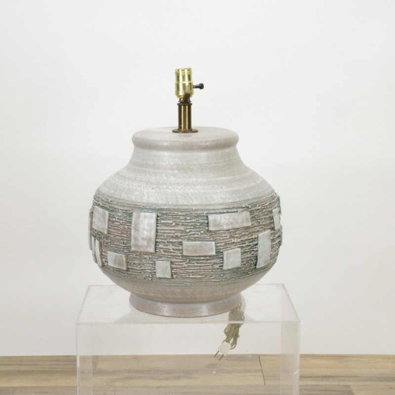 Midcentury Modern Studio Pottery Table Lamp