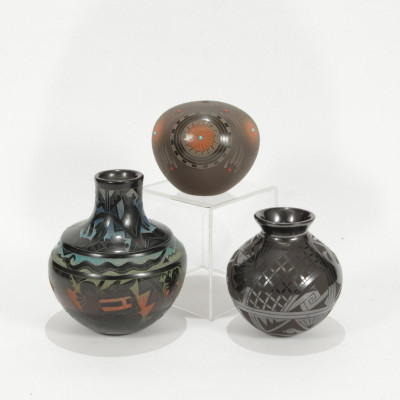 S.W. Pueblo Vases, Dalawepi, Suazo, Mata Ortiz