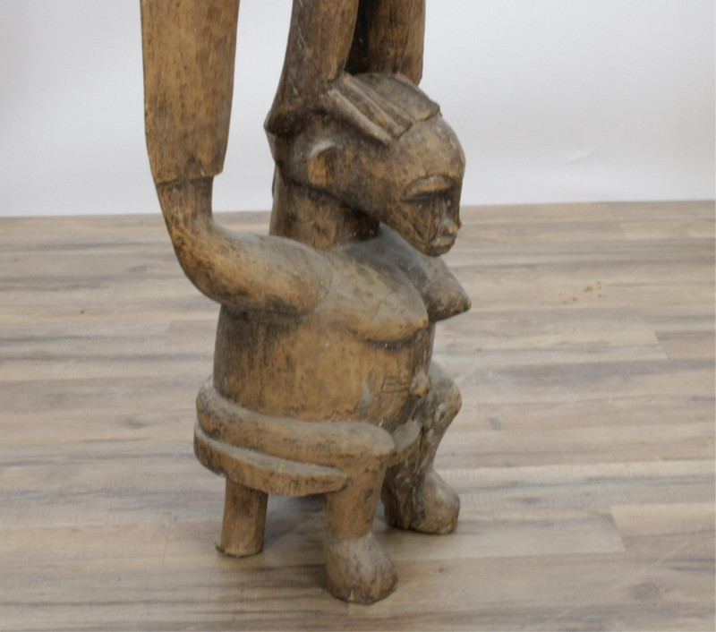 African Wooden Senufo Sculpture - Fertility