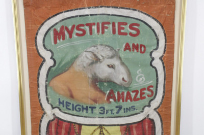 Framed Vintage Carnival Banner