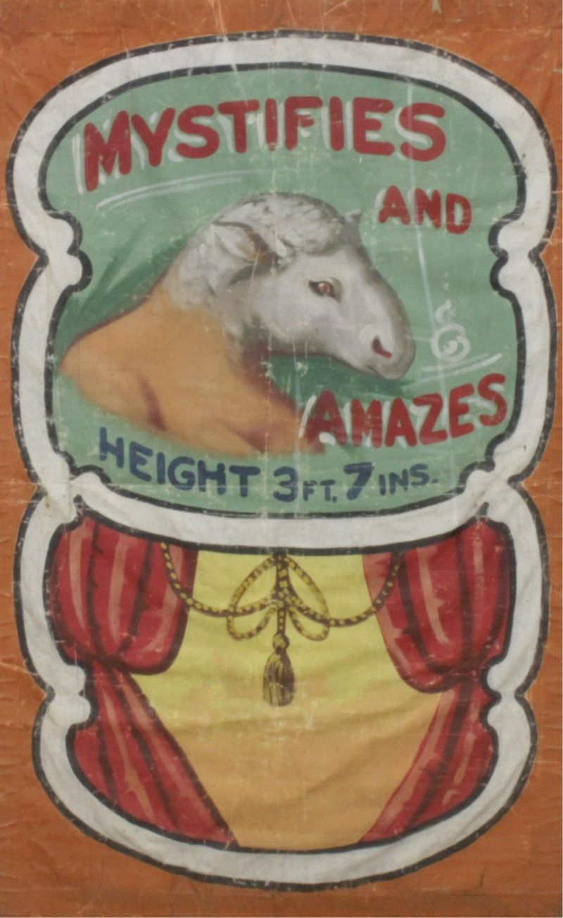 Framed Vintage Carnival Banner