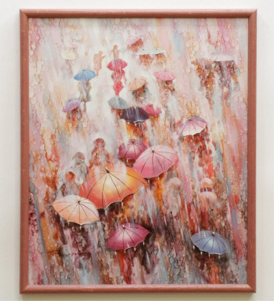 Debra Jacobson - Umbrellas, Rain O/C