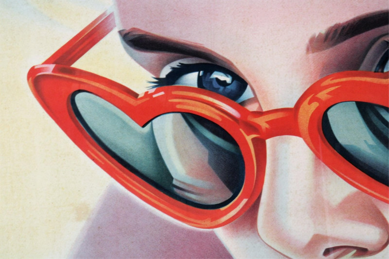 Vintage French Lolita Movie Poster, c.1962