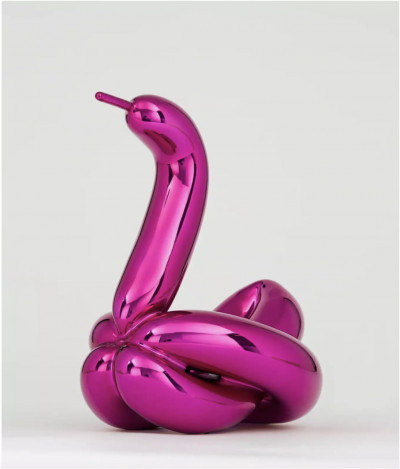 Image for Lot Jeff Koons - Balloon Swan (Magenta)