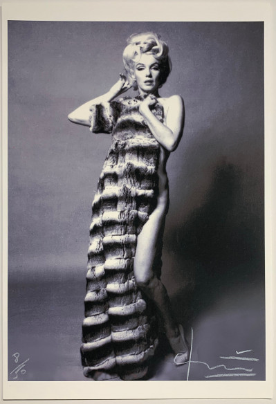 Bert Stern - Marilyn with Chinchilla Coat