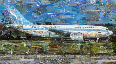 Vik Muniz - Jetliner, from the series Postcards from Nowhere